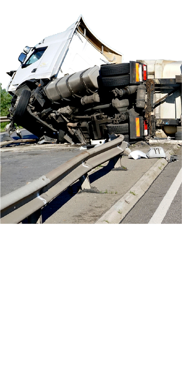 Havarie eines LKWs auf der Autobahn