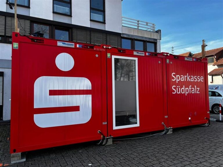 Sparkasse Raumcontainer